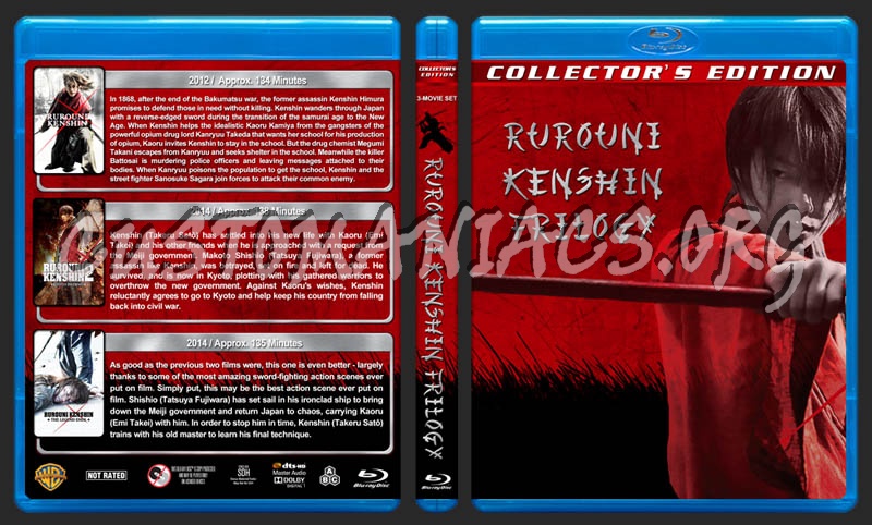Rurouni Kenshin Trilogy blu-ray cover