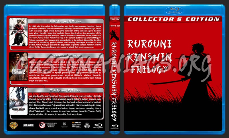Rurouni Kenshin Trilogy blu-ray cover