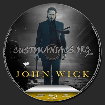 John Wick blu-ray label