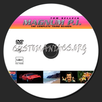 Magnum P.I. dvd label