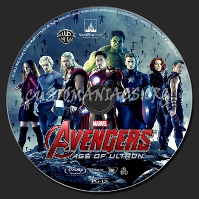 Avengers: Age of Ultron blu-ray label