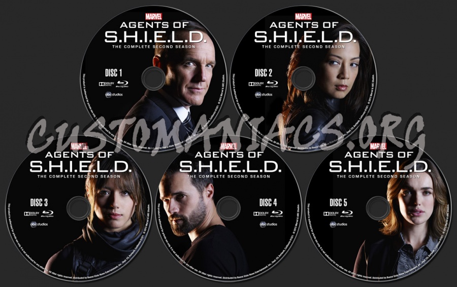 Agents of S.H.I.E.L.D. Season 2 blu-ray label