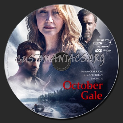 October Gale dvd label