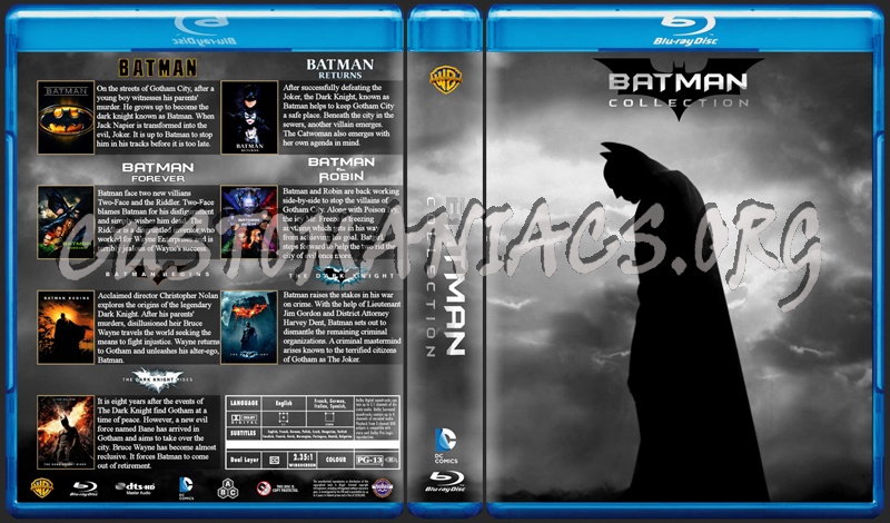 Batman / The Dark Knight Collection blu-ray cover