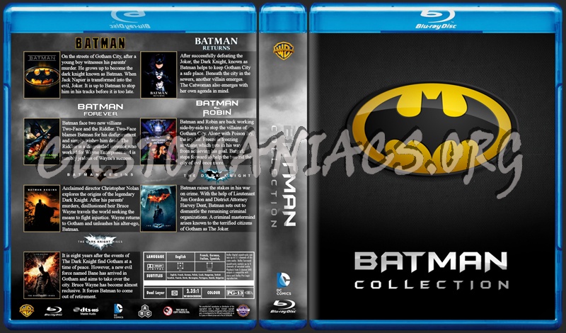Batman / The Dark Knight Collection blu-ray cover