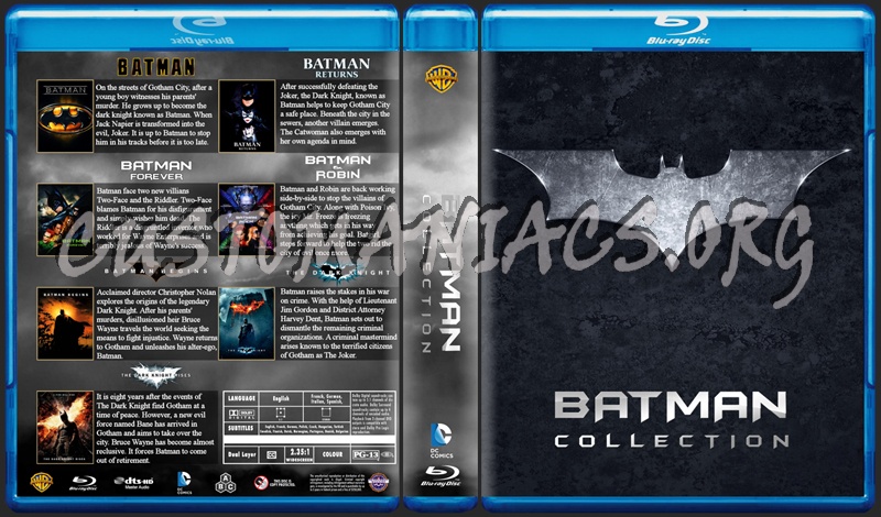 Batman / The Dark Knight Collection blu-ray cover