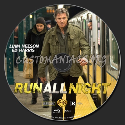 Run All Night blu-ray label