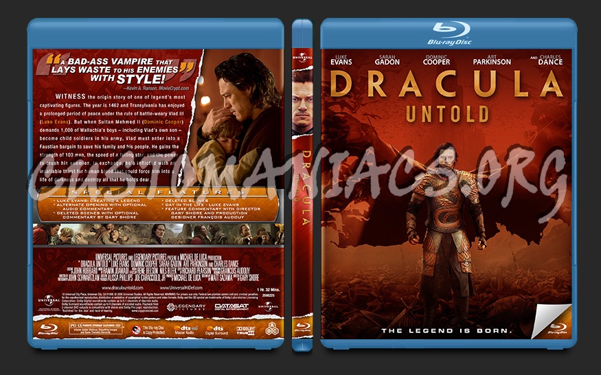 Dracula Untold blu-ray cover