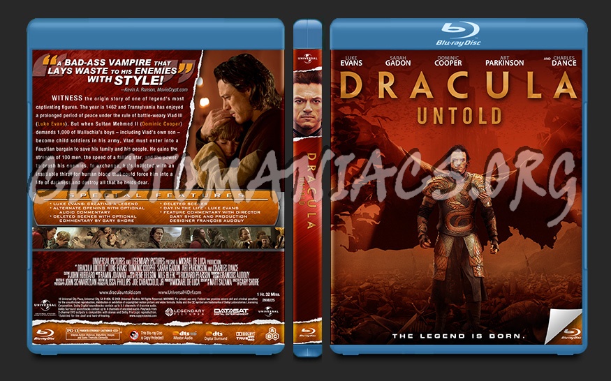 Dracula Untold blu-ray cover