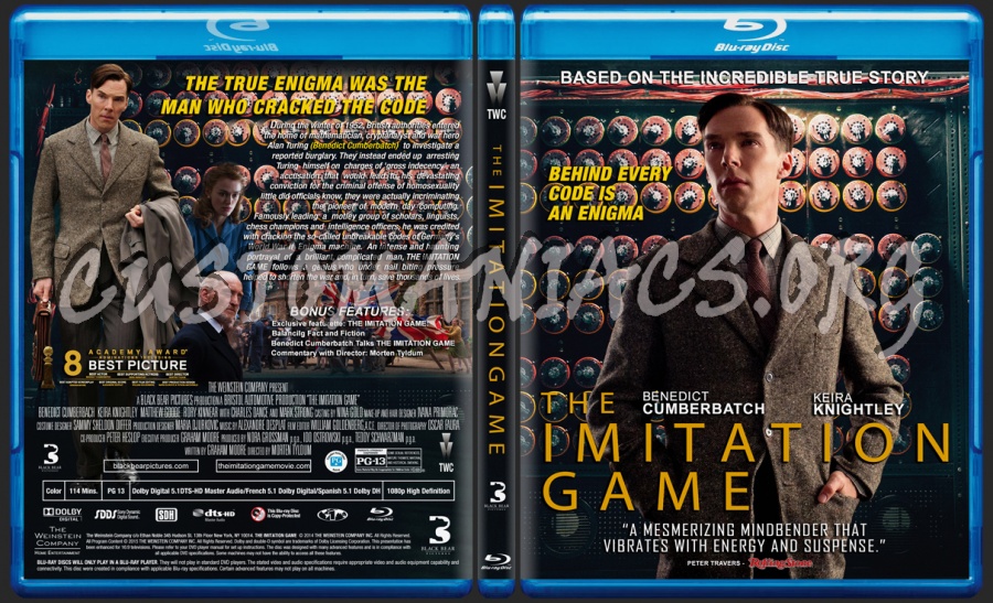 The Imitation Game blu-ray cover