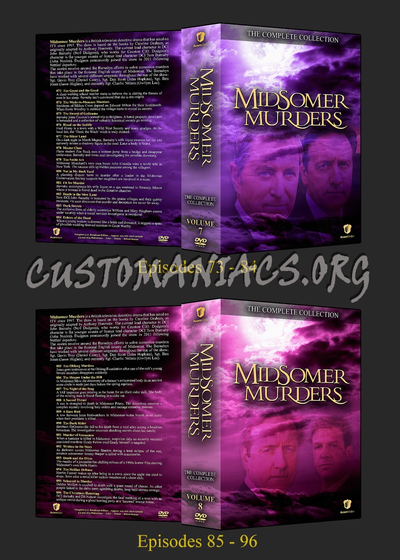 Midsomer Murders - Complete Collection V7 & V8 dvd cover