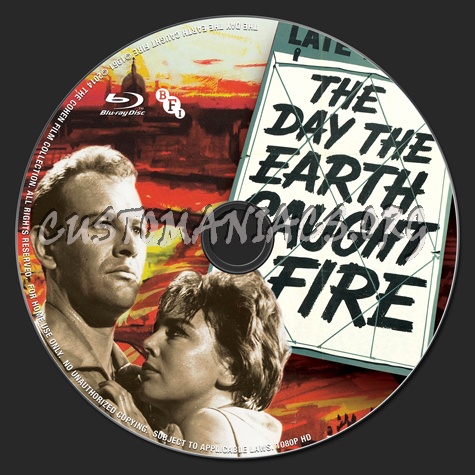 The Day The Earth Caught Fire blu-ray label