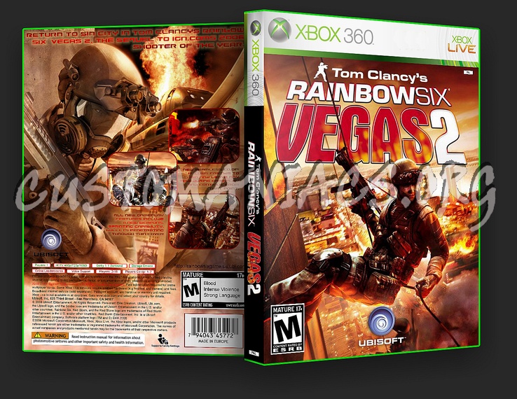 Rainbow Six Vegas 2 dvd cover