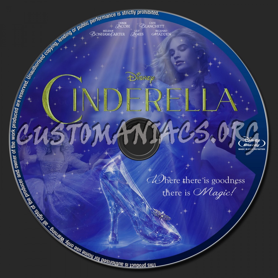 Cinderella 2015 dvd label