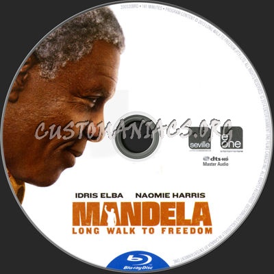 Mandela Long Walk to Freedom blu-ray label