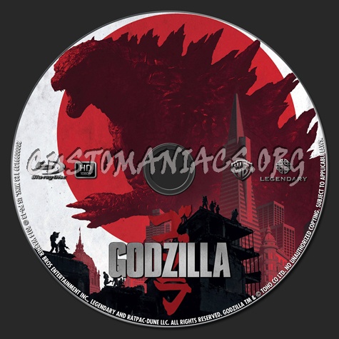 Godzilla blu-ray label