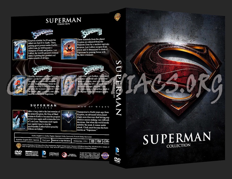 Superman / Man of Steel Collection dvd cover