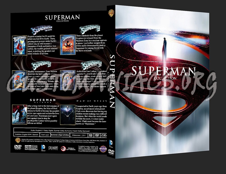 Superman / Man of Steel Collection dvd cover