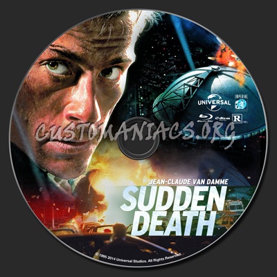 Sudden Death (1995) blu-ray label