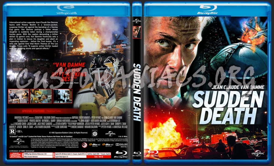 Sudden Death (1995) dvd cover