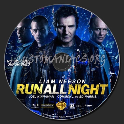 Run All Night blu-ray label