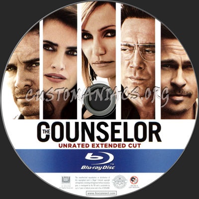 The Counselor blu-ray label