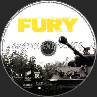 Fury blu-ray label