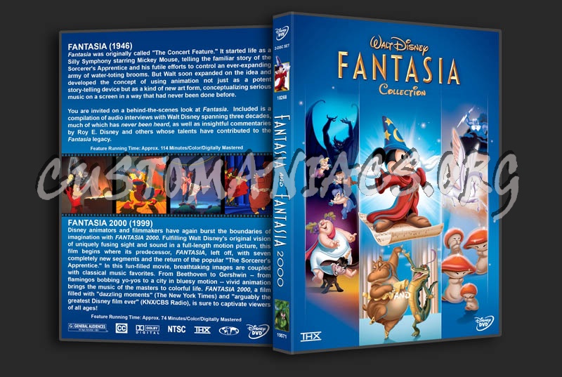 Fantasia/Fantasia 2000 Double Feature dvd cover