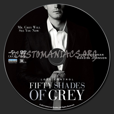 Fifty Shades Of Grey dvd label