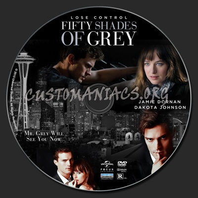 Fifty Shades Of Grey dvd label