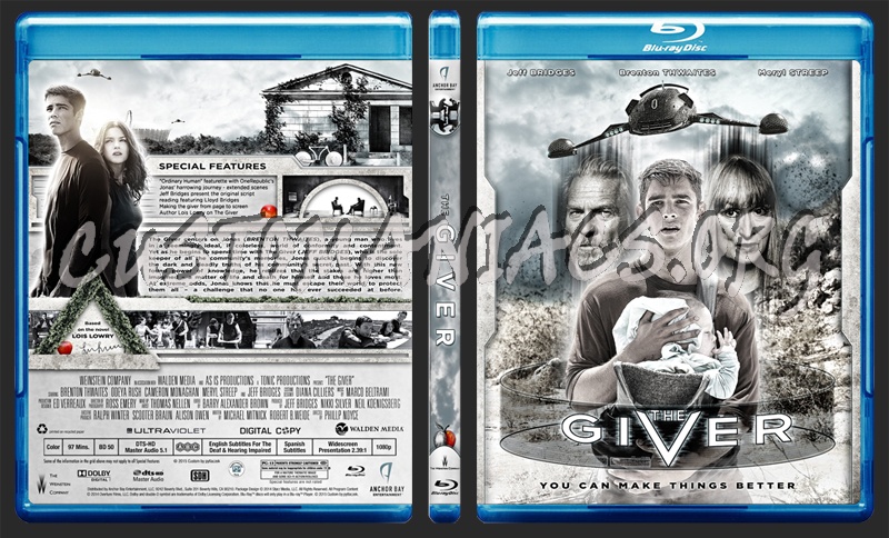The Giver blu-ray cover