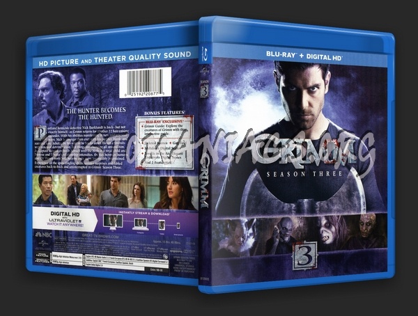 Grimm Season 3 blu-ray cover