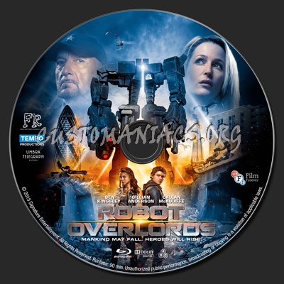 Robot Overlords blu-ray label