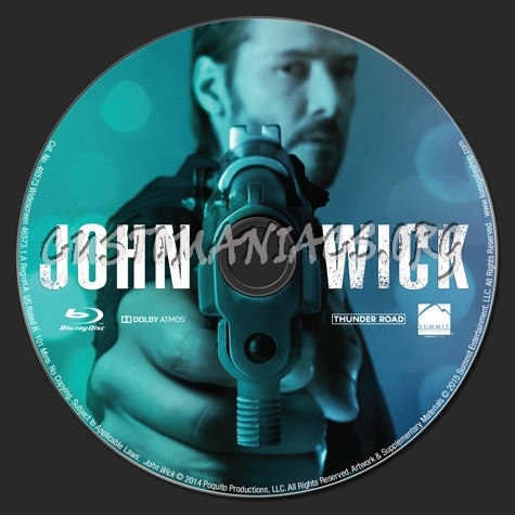 John Wick blu-ray label