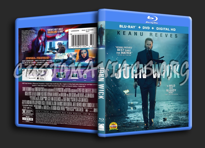 John Wick blu-ray cover