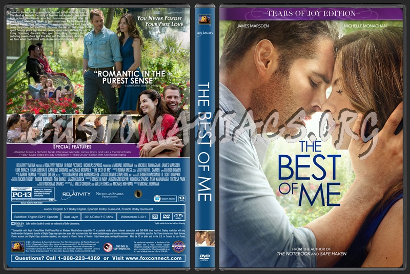 The Best Of Me dvd cover