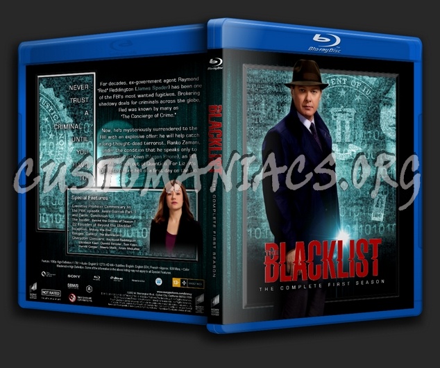 The Blacklist - Season 1 blu-ray cover