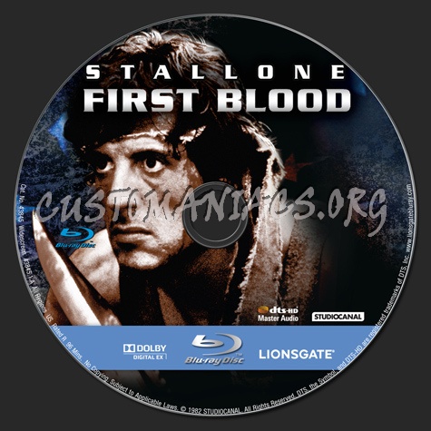 First Blood blu-ray label