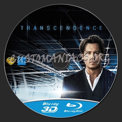 Transcendence 3D blu-ray label