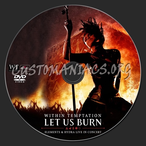 Within Temptation Let Us Burn dvd label