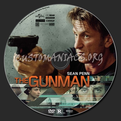 The Gunman (2015) dvd label