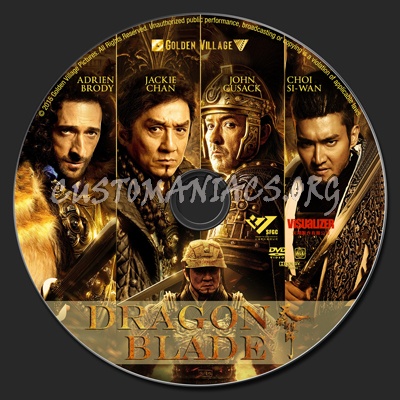Dragon Blade dvd label