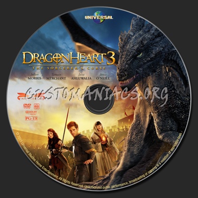 Dragonheart 3: The Sorcerer's Curse dvd label