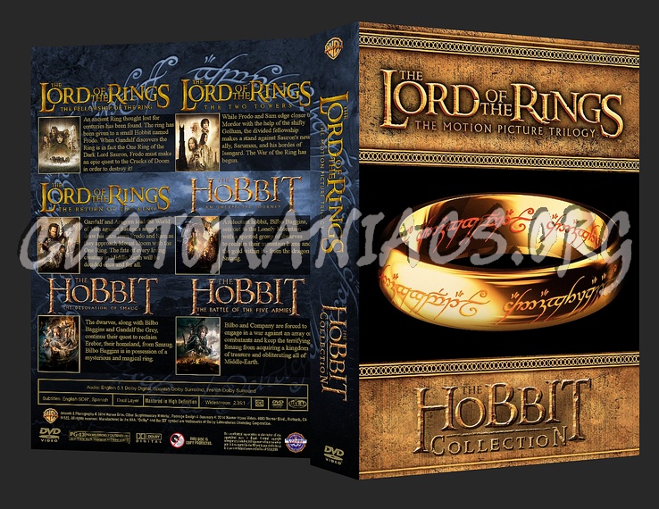 The Lord of the Rings / The Hobbit Collection dvd cover