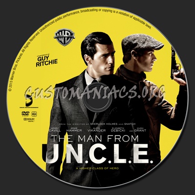 The Man From UNCLE (U.N.C.L.E.) dvd label