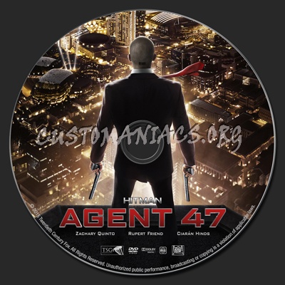 Hitman: Agent 47 dvd label