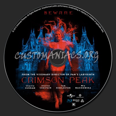 Crimson Peak blu-ray label