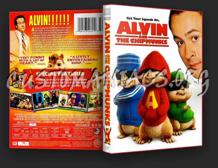 Alvin and The Chipmunks dvd cover