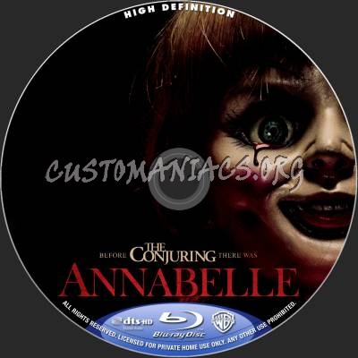 Annabelle blu-ray label