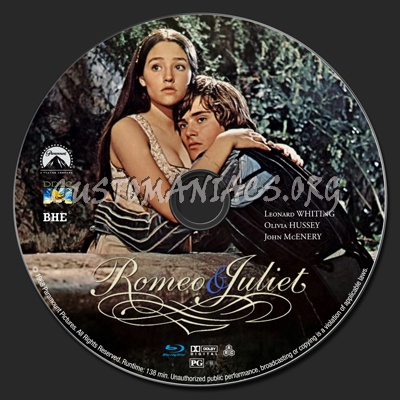 Romeo & Juliet (1968) blu-ray label